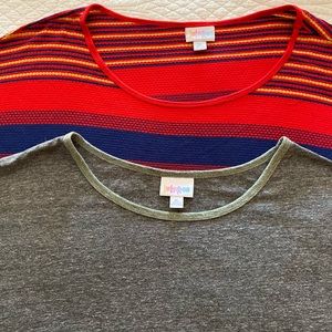 LuLaRoe Irma Tops (set of two) in XL